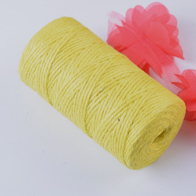 100 jardi Dabīga džutas aukla audekla aukla stīga kaņepju virve ballīte kāzu dāvanu iesaiņošana auklas diegi DIY Scrapbooking Floristi Amatniecība