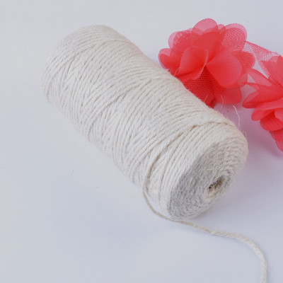 100 jardi Dabīga džutas aukla audekla aukla stīga kaņepju virve ballīte kāzu dāvanu iesaiņošana auklas diegi DIY Scrapbooking Floristi Amatniecība