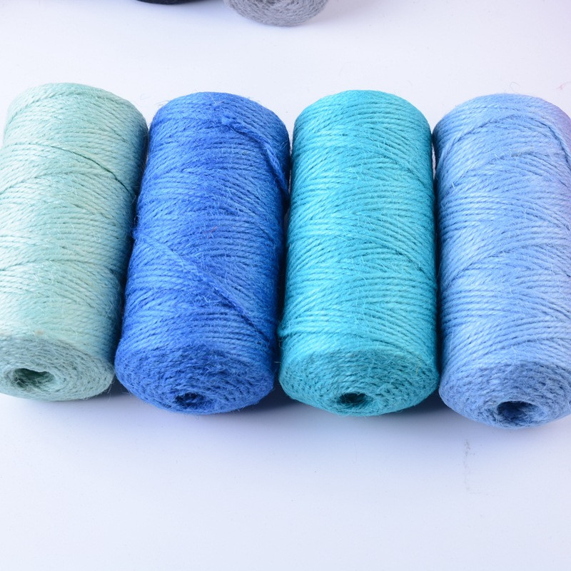 100 jardi Dabīga džutas aukla audekla aukla stīga kaņepju virve ballīte kāzu dāvanu iesaiņošana auklas diegi DIY Scrapbooking Floristi Amatniecība