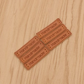 50db Kézzel készített PU bőr ruházati címkék barkácsoláshoz kézműves ruhatáska cipők varrás címkékre kellékek