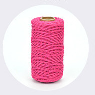 100 m garš/100 jardu tīras kokvilnas, savītas auklas virves Amatniecības izstrādājumi Makrame Artisan String Daudzkrāsains kokvilnas lina virve Mājas tekstils