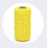 100 m garš/100 jardu tīras kokvilnas, savītas auklas virves Amatniecības izstrādājumi Makrame Artisan String Daudzkrāsains kokvilnas lina virve Mājas tekstils