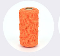 100 m garš/100 jardu tīras kokvilnas, savītas auklas virves Amatniecības izstrādājumi Makrame Artisan String Daudzkrāsains kokvilnas lina virve Mājas tekstils