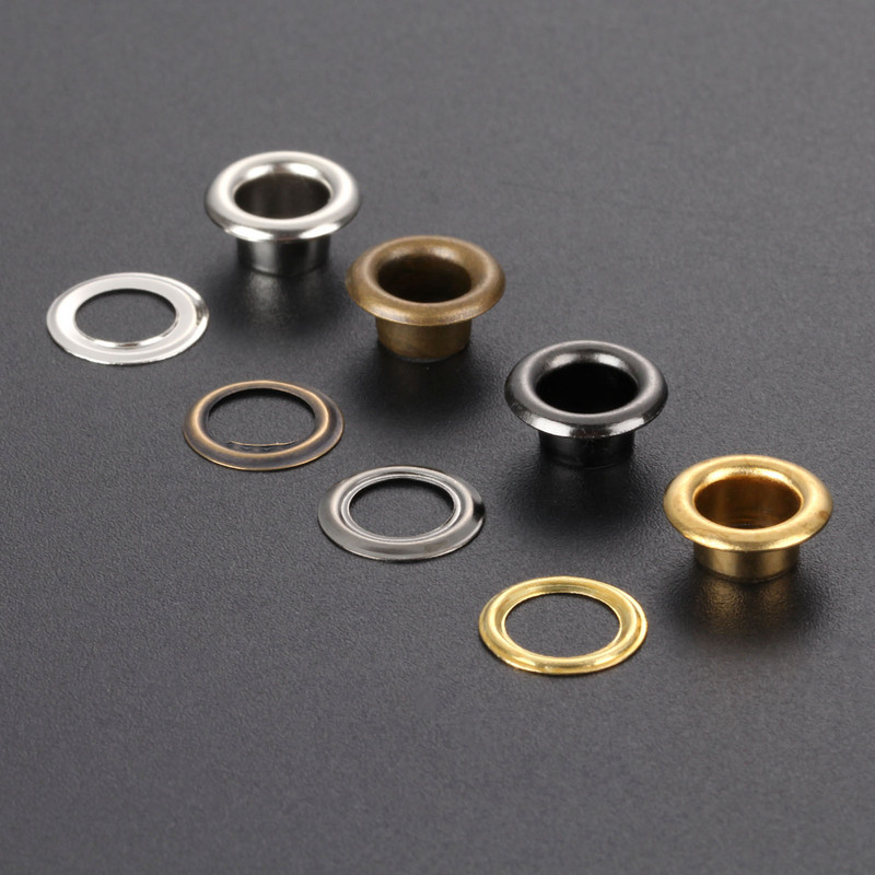 100 komada 5 mm 6 mm 8 mm alat za zakovice mesingana dvostrana ušica šuplja zakovica za odjeću torba za remen cipela