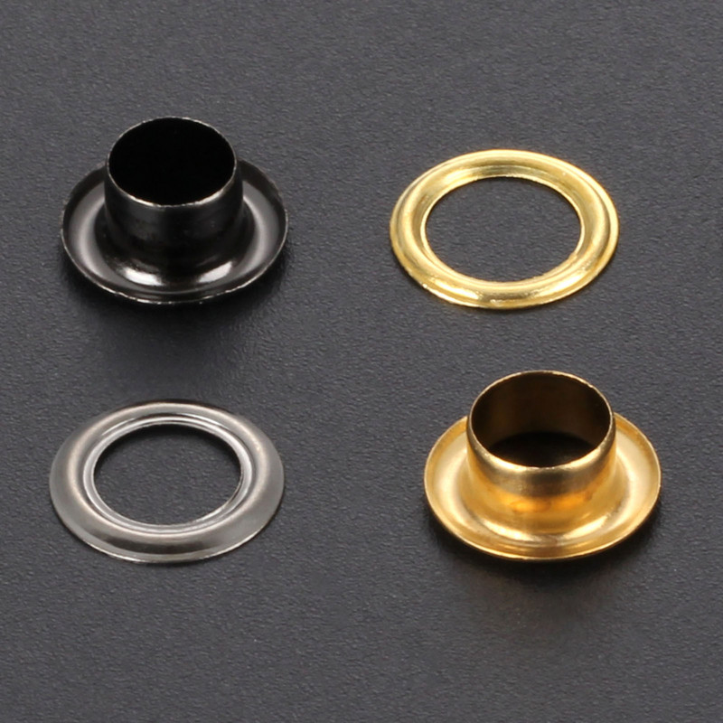 100 komada 5 mm 6 mm 8 mm alat za zakovice mesingana dvostrana ušica šuplja zakovica za odjeću torba za remen cipela