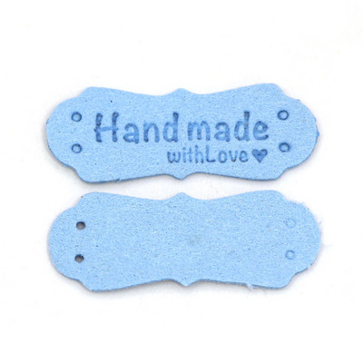 20 db Címkék Kézzel Készített Címkék Ruházat Bőr Címke Kézzel Készített Kalap Farmer Táskák Varrás Kiegészítők Kötés Barkács Kézműves 41x16MM
