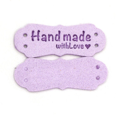 20 db Címkék Kézzel Készített Címkék Ruházat Bőr Címke Kézzel Készített Kalap Farmer Táskák Varrás Kiegészítők Kötés Barkács Kézműves 41x16MM