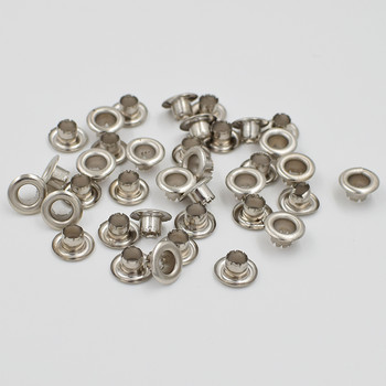 (500 броя/партида) Вътрешен диаметър: 5 mm Метални капси Напукване на дизайна на опашката Копчета за закопчаване Чанти Декоративни отвори
