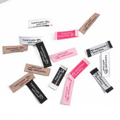 5x1,5 cm Ar rokām darinātas birkas Austas apdrukātas uzlīmes Apģērbs Apģērba etiķetes DIY birkas Amatniecības šūšanas piederumi 20gab/partija