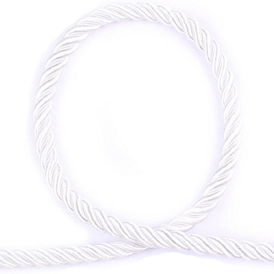HedongHexi 5 Yard/táska fonott csavart selyem kötél 6 mm átmérőjű puha tömör fonott csavart kötelek dekoratív makrám zsinór díszítő csipke