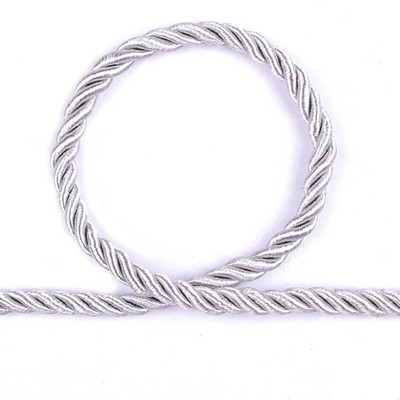 HedongHexi 5 Yard/táska fonott csavart selyem kötél 6 mm átmérőjű puha tömör fonott csavart kötelek dekoratív makrám zsinór díszítő csipke