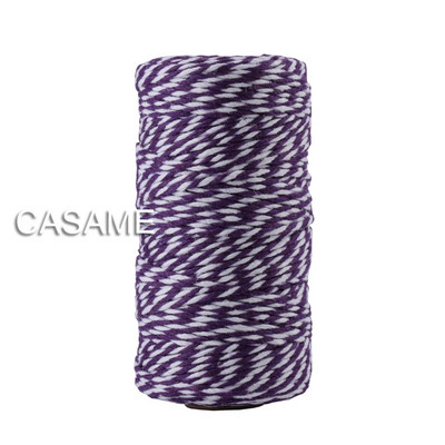 100 yard 100% tiszta pamut csavart zsinór kötél kézműves Makramé kézműves húr pék zsineg Többszínű pamut vászon kötél lakástextíliák