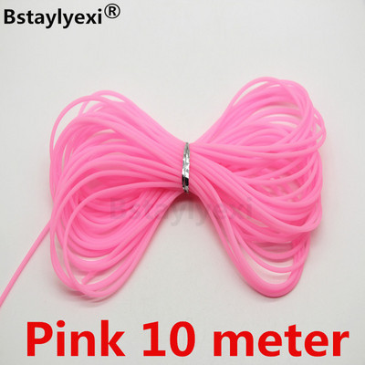 10 méteres kötélkeverék szín Üreges gumicső ékszerzsinór 2mm-es fedél Memóriahuzal dekoratív barkács kiegészítők Újdonság Kézműves