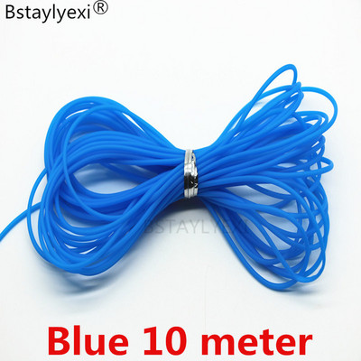 10 méteres kötélkeverék szín Üreges gumicső ékszerzsinór 2mm-es fedél Memóriahuzal dekoratív barkács kiegészítők Újdonság Kézműves