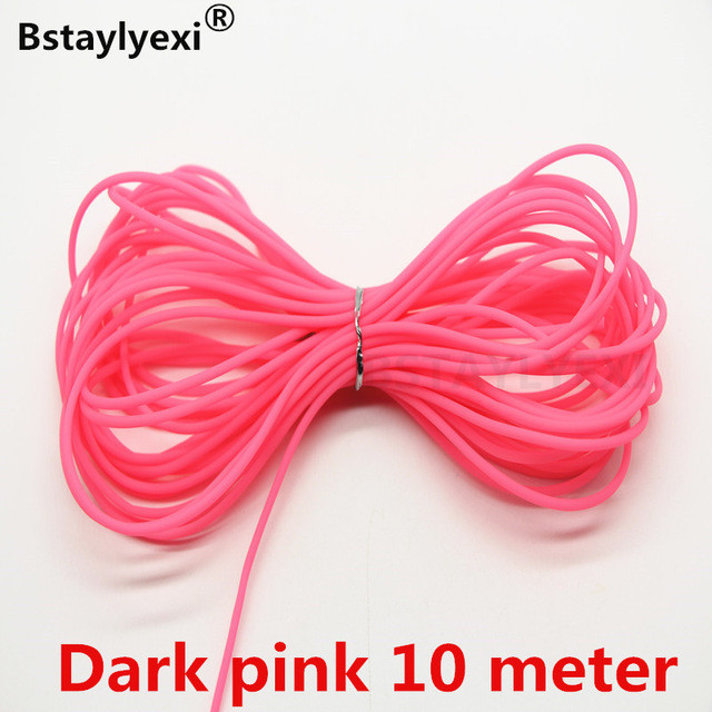 10 méteres kötélkeverék szín Üreges gumicső ékszerzsinór 2mm-es fedél Memóriahuzal dekoratív barkács kiegészítők Újdonság Kézműves