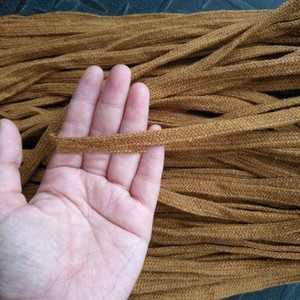 10 mm puuvillane köis õõnes, lame keerutatud kootud nöör mitmevärviline nöör vöökoht koti jaoks Käsitsi valmistatud käsitöö kodutekstiili õmblemine 5 meetrit