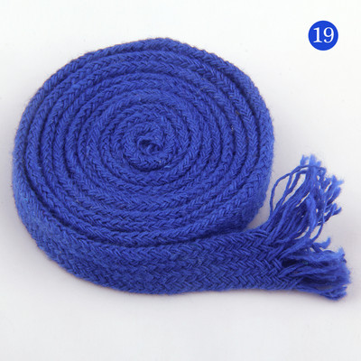 10 mm puuvillane köis õõnes, lame keerutatud kootud nöör mitmevärviline nöör vöökoht koti jaoks Käsitsi valmistatud käsitöö kodutekstiili õmblemine 5 meetrit