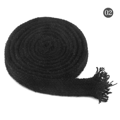 10 mm puuvillane köis õõnes, lame keerutatud kootud nöör mitmevärviline nöör vöökoht koti jaoks Käsitsi valmistatud käsitöö kodutekstiili õmblemine 5 meetrit