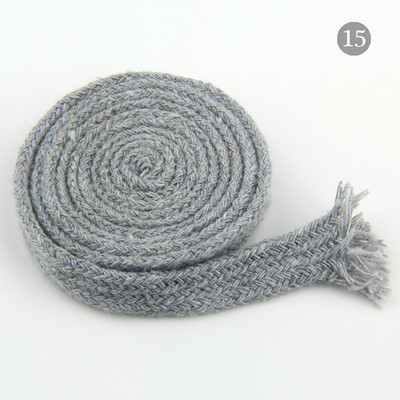 10 mm puuvillane köis õõnes, lame keerutatud kootud nöör mitmevärviline nöör vöökoht koti jaoks Käsitsi valmistatud käsitöö kodutekstiili õmblemine 5 meetrit