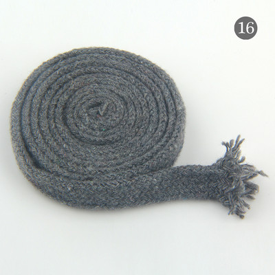 10 mm puuvillane köis õõnes, lame keerutatud kootud nöör mitmevärviline nöör vöökoht koti jaoks Käsitsi valmistatud käsitöö kodutekstiili õmblemine 5 meetrit