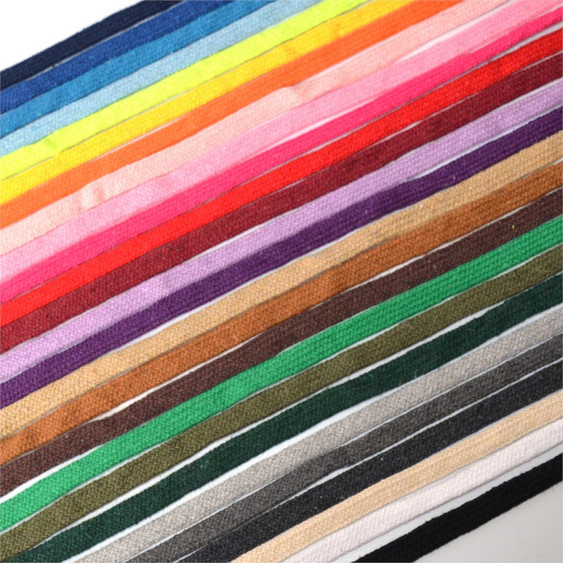 10 mm puuvillane köis õõnes, lame keerutatud kootud nöör mitmevärviline nöör vöökoht koti jaoks Käsitsi valmistatud käsitöö kodutekstiili õmblemine 5 meetrit