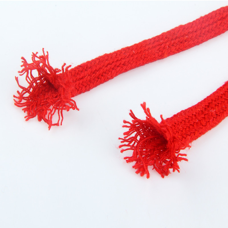 10 mm puuvillane köis õõnes, lame keerutatud kootud nöör mitmevärviline nöör vöökoht koti jaoks Käsitsi valmistatud käsitöö kodutekstiili õmblemine 5 meetrit