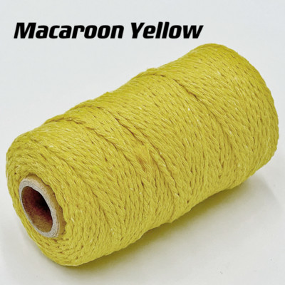 Макраме памучен шнур 2 мм 100 м цветна макраме прежда цветен шнур от юта за окачване на стена опаковане на подаръци занаяти плетене