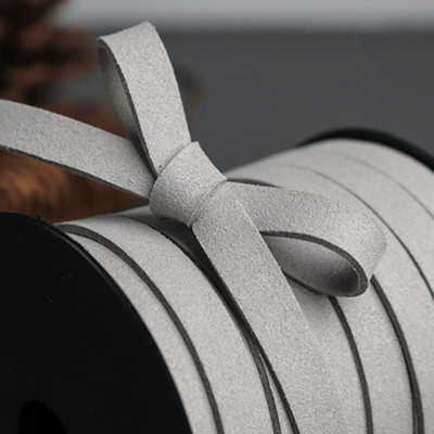 10 MM 5 jardi 19 krāsu plakana mākslīgās zamšādas pītas auklas josta Āda korejiešu samta āda juvelierizstrādājumu izgatavošanai, ar rokām darināta rokassprādze