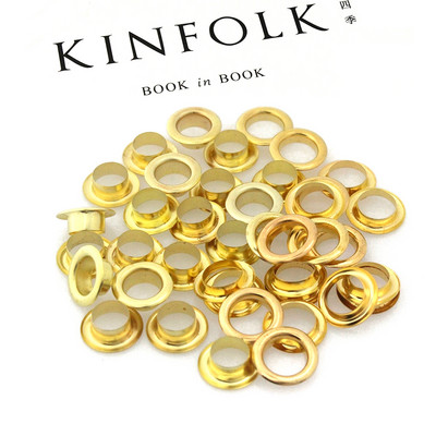 100 kompleta 8 mm mesingana dvostrana ušica s podloškom za pranje, kožna obrtnička ušnica za popravak, okrugli prstenovi za oči, torba za cipele, remen za odjeću, šešir