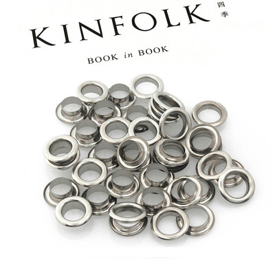 100 kompleta 8 mm mesingana dvostrana ušica s podloškom za pranje, kožna obrtnička ušnica za popravak, okrugli prstenovi za oči, torba za cipele, remen za odjeću, šešir