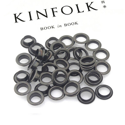 100 kompleta 8 mm mesingana dvostrana ušica s podloškom za pranje, kožna obrtnička ušnica za popravak, okrugli prstenovi za oči, torba za cipele, remen za odjeću, šešir