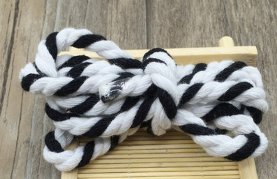 6 mm šareno 100% pamučno uže 3 dionice upletene užadi za DIY rukotvorine torba Pojas Kućni tekstil Dekor užad Pribor za šivanje Užad