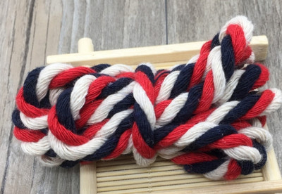 6 mm šareno 100% pamučno uže 3 dionice upletene užadi za DIY rukotvorine torba Pojas Kućni tekstil Dekor užad Pribor za šivanje Užad