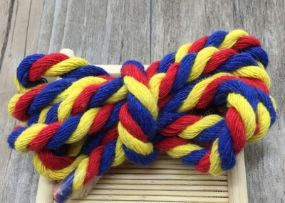 6 mm šareno 100% pamučno uže 3 dionice upletene užadi za DIY rukotvorine torba Pojas Kućni tekstil Dekor užad Pribor za šivanje Užad