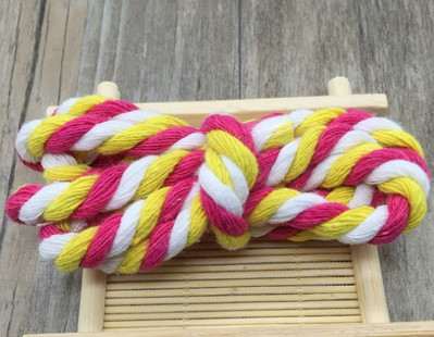 6 mm šareno 100% pamučno uže 3 dionice upletene užadi za DIY rukotvorine torba Pojas Kućni tekstil Dekor užad Pribor za šivanje Užad