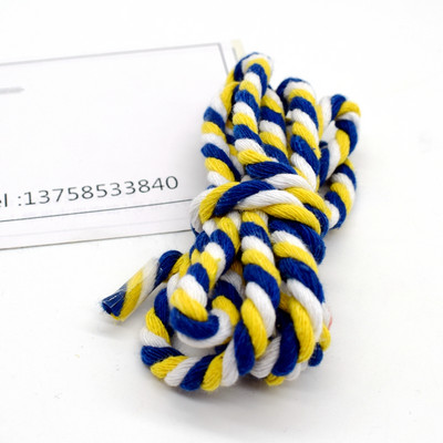 6 mm šareno 100% pamučno uže 3 dionice upletene užadi za DIY rukotvorine torba Pojas Kućni tekstil Dekor užad Pribor za šivanje Užad