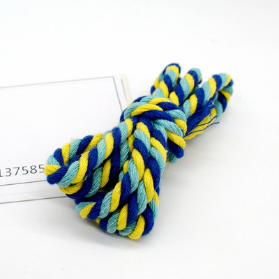 6 mm šareno 100% pamučno uže 3 dionice upletene užadi za DIY rukotvorine torba Pojas Kućni tekstil Dekor užad Pribor za šivanje Užad