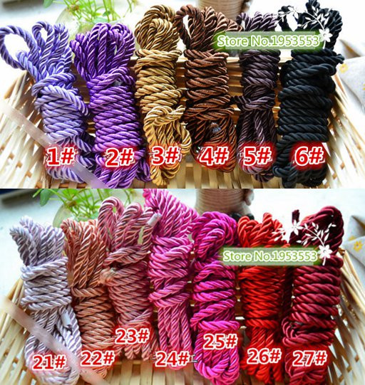 Sigurnosno uže od šarene uzice debljine 5 mm Zavezano uže 3 niti prijenosnog upredenog užeta