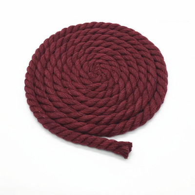 10 méter 5 mm-es 3 osztó csavart 100% színes pamut zsinórok/kötél táskához lakberendezési tárgyak barkácsolás textil kiegészítők