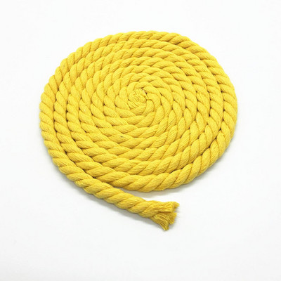 10 méter 5 mm-es 3 osztó csavart 100% színes pamut zsinórok/kötél táskához lakberendezési tárgyak barkácsolás textil kiegészítők