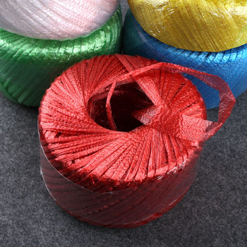 75M/Ρολό 8 χρώματος πλαστικό σχοινί απομίμηση κορδέλας κορδέλας από νήμα Raffia χάρτινο κορδόνι για διακοσμήσεις συσκευασίας δώρου 2023