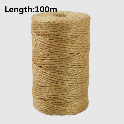100M/rola pamučne uzice Konop za pečenje Šareni pamuk Rukotvorine uzice Makrame uzica DIY Kućni tekstil Umatanje darova Svadbeni dekor
