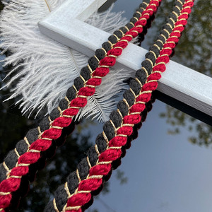 2022 új stílusú koreai kis illatos szél arany drót kétszálas színhez illő szalag csipke DIY haj kiegészítők ruhák