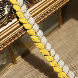 2022 új stílusú koreai kis illatos szél arany drót kétszálas színhez illő szalag csipke DIY haj kiegészítők ruhák