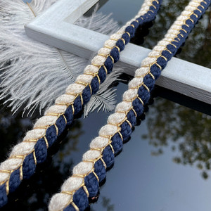 2022 új stílusú koreai kis illatos szél arany drót kétszálas színhez illő szalag csipke DIY haj kiegészítők ruhák