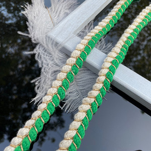 2022 új stílusú koreai kis illatos szél arany drót kétszálas színhez illő szalag csipke DIY haj kiegészítők ruhák