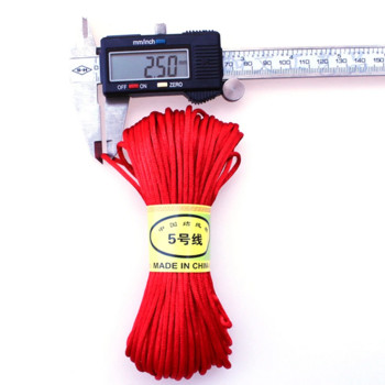20M/лот 2,5 mm найлонов кабел с китайски възел Гривна с кабел от макраме Плетена връв Направи си сам пискюл с мъниста за нишка Shamballa