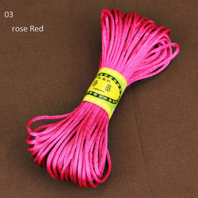 20 M/lot 2,5 mm fir de nailon nod chinezesc cordon de macrame brăţară sfoară împletită DIY ciucuri margele pentru fir Shamballa