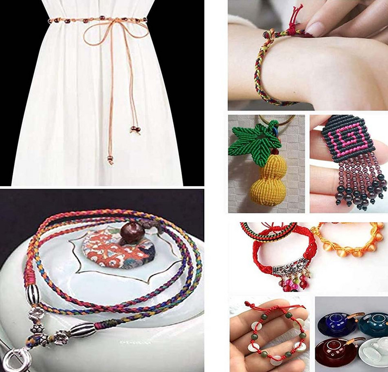 20 M/lot 2,5 mm fir de nailon nod chinezesc cordon de macrame brăţară sfoară împletită DIY ciucuri margele pentru fir Shamballa
