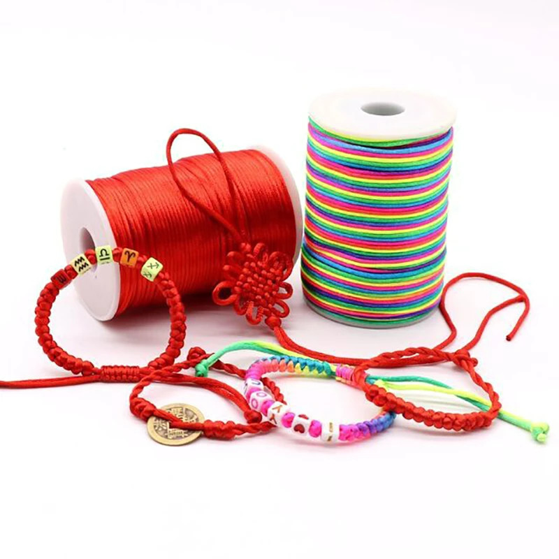 20 M/lot 2,5 mm fir de nailon nod chinezesc cordon de macrame brăţară sfoară împletită DIY ciucuri margele pentru fir Shamballa